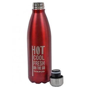 Thermos Bouteille Isotherm Acier Inoxydable 500 ML Taurus - ROUGE (MA9186004A)