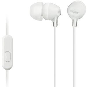 Sony Ecouteurs Intra-auriculaires avec Microphone - Blanc (MDR-EX15APW)
