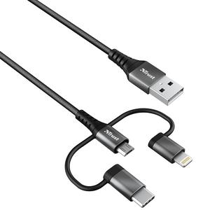 Câble de charge et de synchronisationTrust USB 3-en-1 1m (20345)